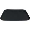 Grunwerg Vassoio per Alimenti Antiscivolo in plastica Super gommata, Rettangolare, 40 x 30 cm, Nero
