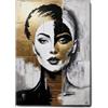 Giallobus - Quadro - 21 - Donna oro - Tela Canvas Telaio Standard - 50x70 - Pronto da appendere - Quadri moderni per la casa