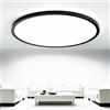 OTREN Plafoniera LED da 52 W, rotonda, 5200 lm, pannello moderno piatto 4000 K, bianco caldo, per cucina, bagno, soggiorno, camera da letto, 50 cm