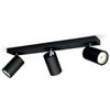 PHILIPS KOSIPO FARETTO 3 LUCI NERO IN METALLO ATTACCO GU10 LIVING