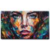 Giallobus - Quadro - 58 - Donna di colori - Tela Canvas Telaio Standard - 70x40 - Pronto da appendere - Quadri moderni per la casa