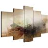 murando - Quadro Astratto 150x75 cm 5 Pezzi - Stampa su Tela Strutturata - Quadri Componibili Moderni Grandi Soggiorno - Pannelli Decorativi per Pareti Decorazioni da Parete a-A-10488-b-a
