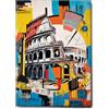 Giallobus - Quadro - 88 - Roma Colosseo - Tela Canvas Telaio Standard - 50x70 - Pronto da Appendere - Quadri Moderni per la casa