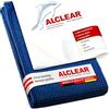 ALCLEAR 820002 set panni microfibra 2 pezzi - finestre 60x45 cm & asciutto 60x40 cm - senza striature, pelucchi - per vetro, specchi, auto, casa, bagno, cucina - lavabili e riutilizzabili