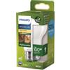 Philips LED UltraEfficient, Lampadina Goccia, Vetro, Smerigliato, Attacco E27, equivalente a 100W, Luce Bianca Calda 2700K