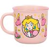 Paladone Super Mario Princess Peach Tazza con effetto termico, 300 ml, licenza ufficiale, rosa, tazza da caffè in ceramica per bevande calde, regalo per gamer, collezione Nintendo, cultura pop