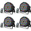 U`King 4 Pezzi RGB 72W Par LED, 36 LED Luci da Palco con Telecomando e Attivato dal Suono, Discoteca Illuminazione Palco per Feste Bar DJ Discoteca Matrimonio Concerti Halloween Natale