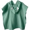 MIMUSELINA Poncho Mare Bambino in Mussola 100% Cotone | Asciuga Senza Strofinare | Accappatoio Neonato Leggero e Assorbente | Uso Quotidiano, Bagno, Mare e Piscina | Prodotto in Spagna | Menta