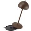 LA VILLE LUMIÈRE LVL EvaG Lampada da Tavolo Ricaricabile Senza Fili - Lampada LED Touch Dimmerabile da Interno/Esterno IP65 - Temp. Luce da 2200 a 3000K, Lunga Durata, Alluminio, Corten