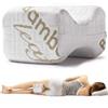 Flowen Cuscino per Gambe e Ginocchia per Dormire sul Fianco Riposa Di Lato Gambe e Schiena in Memory Foam e Bambù Supporto Ortopedico e Anatomico Lombare per Problemi Posturali Sfoderabile e Lavabile