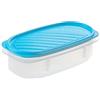 TATAY Contenitori Ermetici per Alimenti 0,5L Top Flex | Coperchio a Pressione | Contenitori Plastica per Alimenti | Microonde, Lavastoviglie, Frigo, Freezer | Senza BPA | 18,4x9,7x6,1 cm, Blu