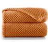 DecoKing Coperta Plaid Pile 70x150 cm per Letto Singolo Calda Accogliente e Spessa in Morbido Velluto Stile Scandinavo Per Letto Divano Sedia Tutte le Stagioni Volpe Rossa Henry