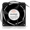 GOLDMAN SERVICE | Ventola ventilatore Axial per cassette camino inseribile alta temperatura di pale metalliche universale. (92x92x38mm)