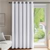 Deconovo Tenda Oscurante Camera da Letto Bambini 290 CM Altezza 1 Pannello, per Interni Finestre con Anelli, 200x290 CM, Grigio Perla