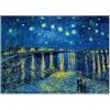 Giallobus - Quadro - Vincent Van Gogh - Notte stellata sul Rodano - Vetro acrilico - 140x100 - Pronto da appendere - Quadri moderni per la casa