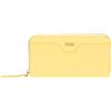 THUN Portafoglio con chiusura zip giallo, ecopelle, Collezione Sempre con Me, 20 x 3 x 10,5 cm