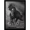 Americanflat Cornice 42x60 cm Nera - Cornice Foto 60x42 cm in Legno MDF con Pannello Protettivo in Plastica e Ganci Integrati