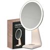 Cecotec Specchio per Trucco FaceCare Mirror Design. Funzione Lampada, Ricaricabile, 3 Intensità di Luce, Design Elegante, Pulsante Touch, Cavo USB Tipo C, Trucco Preciso e Luminoso