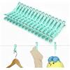 Cozary 30 Pezzi Mollette per Bucato con Gancio, Plastica Clothes Pegs Stabile con Fori Rotondi, Molletta Antisegno per Biancheria Intima Pantaloni T Shirts Calze Giocattoli di Peluche