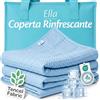 Ella Coperta Rinfrescante Estiva, Coperta Refrigerante Letto in Tessuto Tencel Traspirante, Coperta Raffreddante Fresca per Dormire Bene, 135x200cm - Celeste