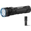 OLIGHT Seeker 4 Pro Torcia LED Ricaricabile ad Alta Potenza da 4600 Lumen con Fondina Automatica, Due Opzioni di Ricarica per Escursioni, Campeggi Esterno e Usi di Emergenza (Luce Bianca Fredda, Nero)
