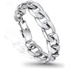 PROSTEEL Bracciale Uomo 13MM Larghezza Argento Cubana Catena Tridimensionale Bracciali Braccialetto Catena Spessa Design Moderno Struttura Stabile Confezione Regalo
