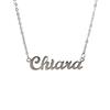 10:10 Collana Donna Nome Personalizzato In Acciaio Inox Anallergico, Gioiello Donna Nome Finitura Lucida, Catena Sottile Regolabile Realizzato in Italia (Chiara)