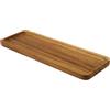 Jean & Len vassoio in legno rettangolare di acacia, versatile per accessori e ufficio, organizer di stile con venatura unica, tagliere decorativo in legno, 28x10x1,5cm