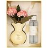 THUN Confezione regalo mini diffusore con fiori, taupe, stoneware, Collezione Bomboniera, 100 ml, 5,9 x 5,9 x 10,9 cm