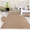 Paco Home Tappeto in iuta per interni-esterni - Naturale e nero, robusto ed elegante, ideale per il terrazza e il soggiorno, Dimensione:120x170 cm, Colore:Beige 5