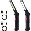 Tolesum Ricaricabile Torcia LED Tipo C,Lampada da Lavoro Pieghevole e Magnetica, Usb Cob Lampade Di Ispezione, 5 Modalità Lanterne Per Campeggio Esterna Autofficina Lampada,Riparazione Auto Emergenza