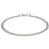 Made by Nami Bracciale Uomo Acciaio Inossidabile Catena Cubana 18-22cm Moschettone