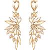 Clearine Orecchini da sposa in cristallo a goccia marquise cluster Bling donna, Cristallo lega