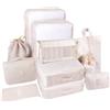 BillyBath Set di 11 organizer per valigie, cubi per le vacanze e i viaggi, borse per valigia, cubi da viaggio, sistema di organizzazione per valigie