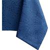 AmeliaHome, tovaglia idrorepellente, design a effetto loto, Poliestere Blu scuro Gaia 40x40 cm