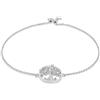 Tuscany Silver Bracciale regolabile da donna in argento sterling con Albero della Vita e zirconi