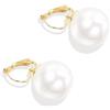 HUGE TOMATO HUGETOMATO Orecchini pendenti con perle grandi 16 mm da donna eleganti placcati in oro, orecchini ipoallergenici, gioielli regalo per la festa della mamma, compleanno, San Valentino