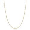 U7 Catenina Oro Donna a Graffetta da 1,8 mm Sottile Catenina Donna Acciaio Inossidabile Catena Regolabile Lunghezza 41 + 5cm Colore Placcato Oro 14K, con Confezione Regalo