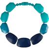 ZAVANA Collana Colorata per Donna, Grande Bigiotteria Fatta a Mano, Blu e Azzurro, Stile Bohémien