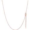 FaithHeart 1.4mm Collana Oro Rosa Sottile 45cm Catenina Donna Collane impermeabile in Acciaio Inossidabile di Alta Qualità Collana per Ciondolo