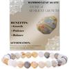 Bivei Agata Foglia di Bambù - Crescita Stabile - signora braccialetto perline 6mm semiprezioso cristallo naturale elastico elastico cristallo accessori regalo di yoga