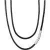 FaithHeart Cordino per Ciondolo Uomo/Donna Collana in Pelle Nero/Marrone Intrecciato Impermeabile 2/3 mm Chiusura in Acciaio Inossidabile 40/45/50/55/65/70/75 cm (16-30 Pollici)