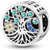 TINSLO Bead Charm Ciondolo Argento Sterling 925 con Cubic Zirconia Pendenti per Pandora Braccialetti, Compatibile con Braccialetti e Collane europei