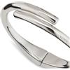Uno de 50 Bracciale rigido tubolare placcato in argento sterling