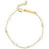SINGULARU Bracciale da donna Bahia Pearls Argento Placcato Oro
