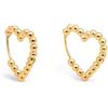 SINGULARU - Orecchini Cora Dots. Acciaio con Finitura in Bagno d'Oro 18Kt. Chiusura Congo/Click. Gioielli per Donna