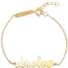 SINGULARU - Bracciale Abuela Heart. Argento Sterling 925 con Placcatura Oro 18Kt e Scritta Abuela. Gioielli da Donna