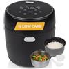Tristar Cuociriso Digitale con Funzione Low Carb, 8 Programmi Automatici, Capacità 0,6 L di Riso, Pannello Digitale, Facile da Pulire, RK-6238