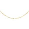 CARISSIMA Collana da donna in oro giallo 9 ct con catena Figaro forata da 2 mm, 61 cm