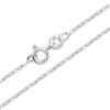 Amberta Catenina Argento 925 per Donna Uomo | Collanina Sottilissima Semplice & Elegante Girocollo Maglia Fine Veneziana Quadrata Piccola 40/45/50/55/60 cm: 45 cm Collanine Donna Semplici